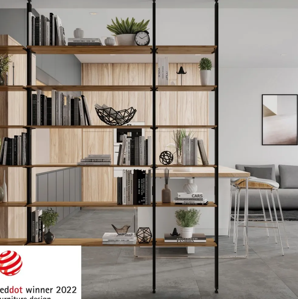 Kit de structure modulaire Zéro - 3 profils - montage au sol et au mur EMUCA