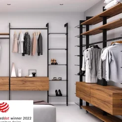Kit de structure modulaire Zéro - 2 profils - montage au sol et au mur EMUCA