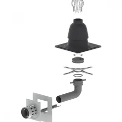 Kit de tubage flexible pour chaudières à condensation gaz et fioul - B23P - Flexline BURGERHOUT