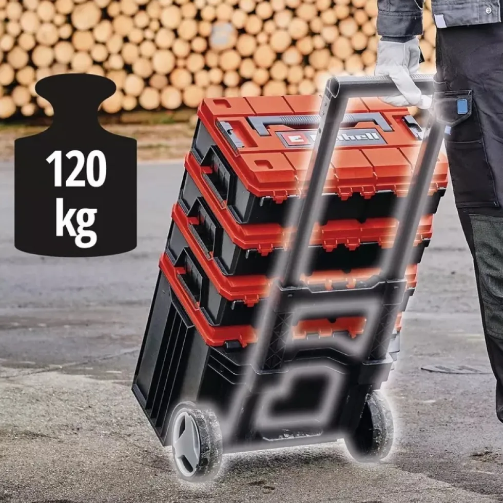 Kit 3 malettes de rangement E-Case Tower EINHELL