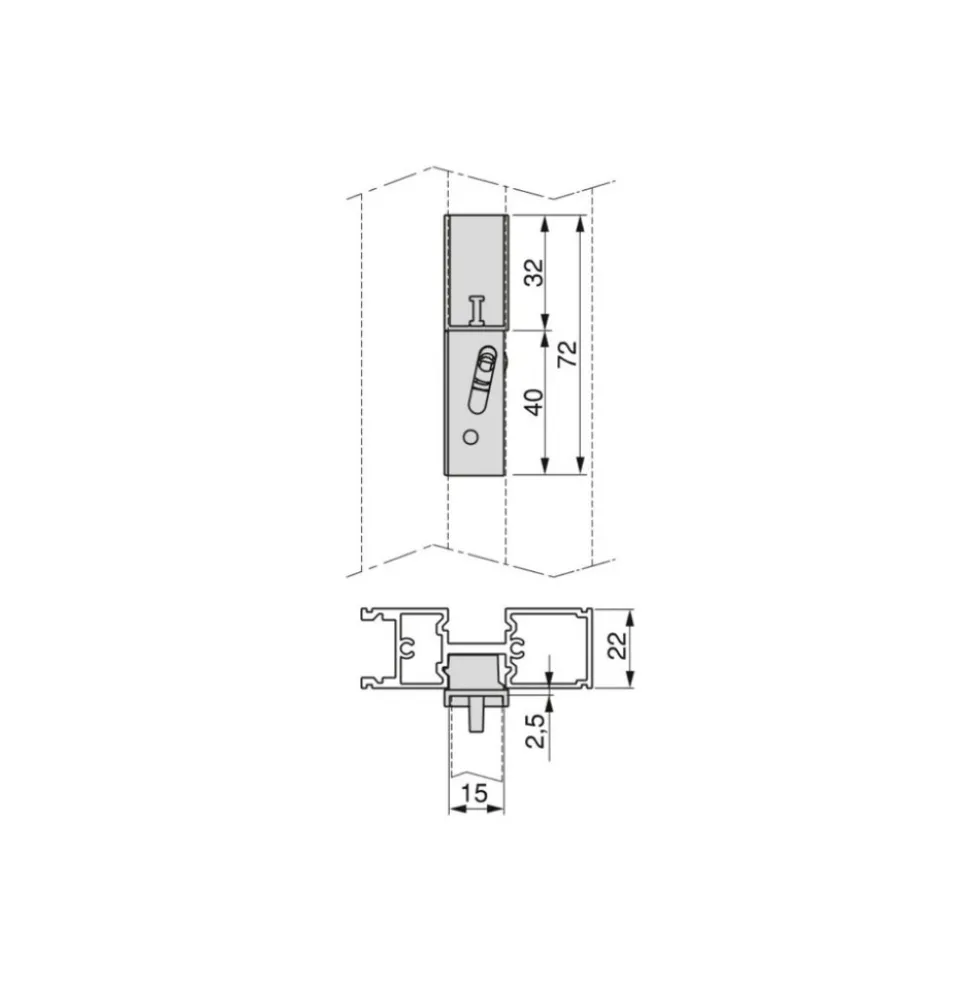 Kit pour structure modulaire Zero 1 étagère + 1 module + tringle - noir EMUCA
