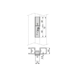 Kit pour structure modulaire Zero 1 étagère + 1 module + tringle - gris EMUCA