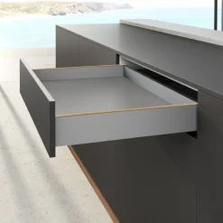 Kit profils côtés AvanTech YOU tiroir simple hauteur 101mm - argent HETTICH