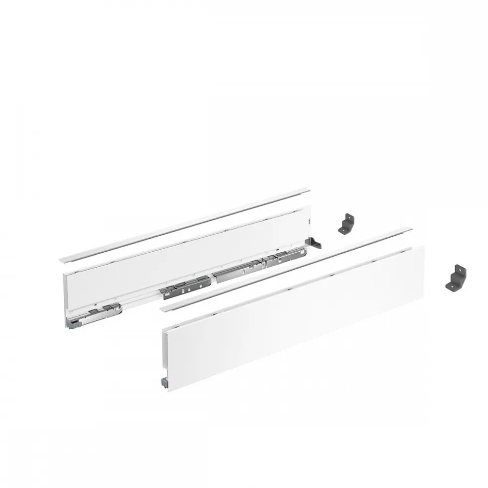 Kit profils côtés AvanTech YOU tiroir simple hauteur 101mm - blanc HETTICH
