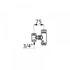 Kit Tempoflux apparent DELABIE