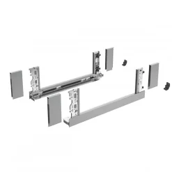 Kit tiroir casserolier AvanTech YOU Inlay - hauteur 187 mm - argent HETTICH