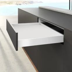 Kit tiroir simple sous four - hauteur 77 mm - AvanTech YOU - blanc HETTICH
