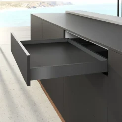 Kit tiroir simple sous four - hauteur 77 mm - AvanTech YOU - anthracite HETTICH