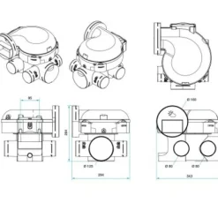 Kit VMC hygroréglable - simple flux - Easy Home Hygro Classic ALDES