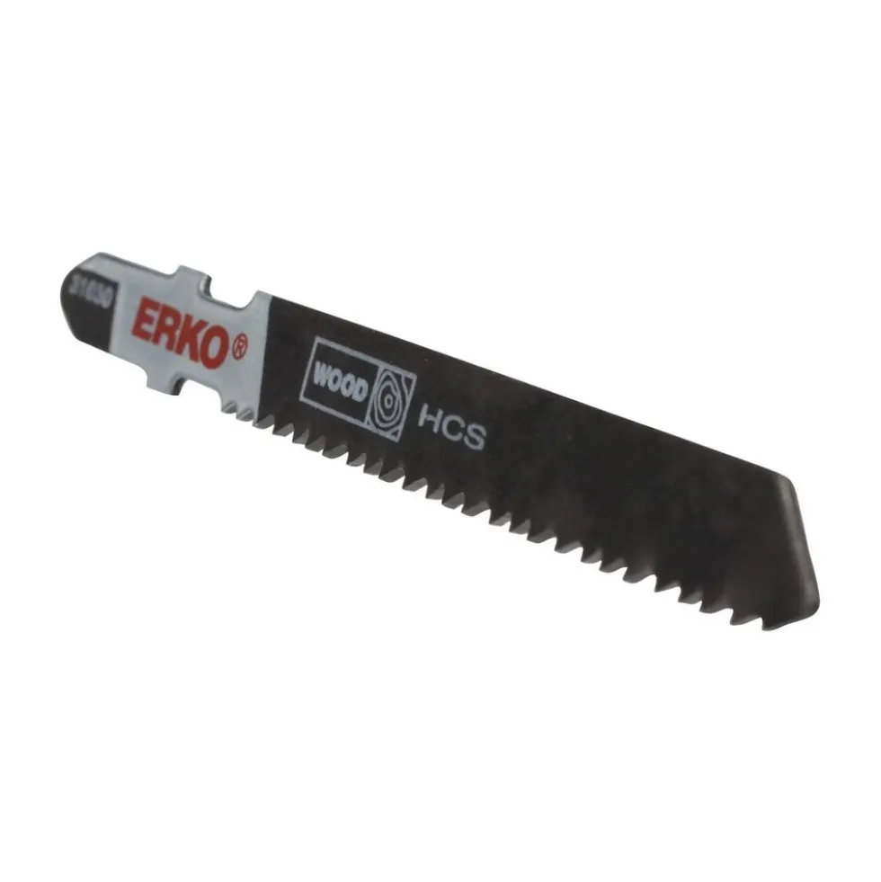 Lame de scie sauteuse - coupe courbe fine - bois - 50 mm ERKO