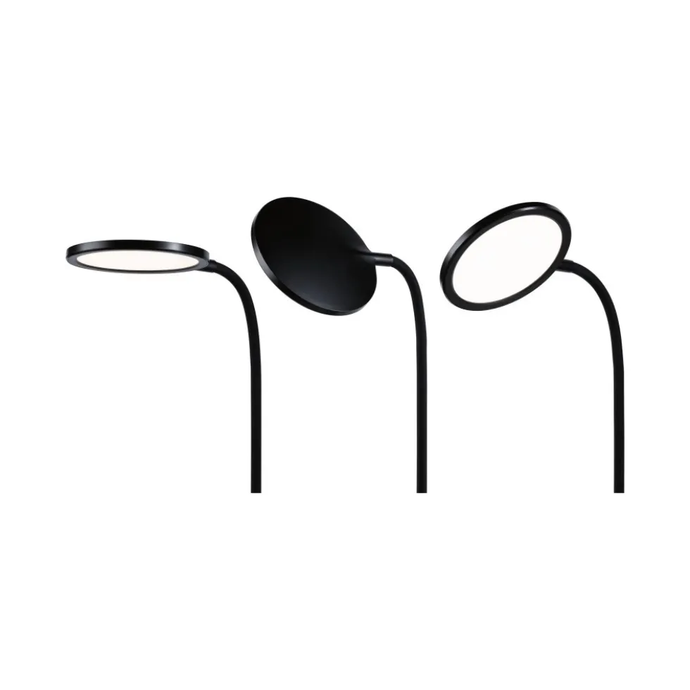 Lampe de bureau LED 15W 4000K 1200 lm Gradable - Noir mat - Mejan PAULMANN