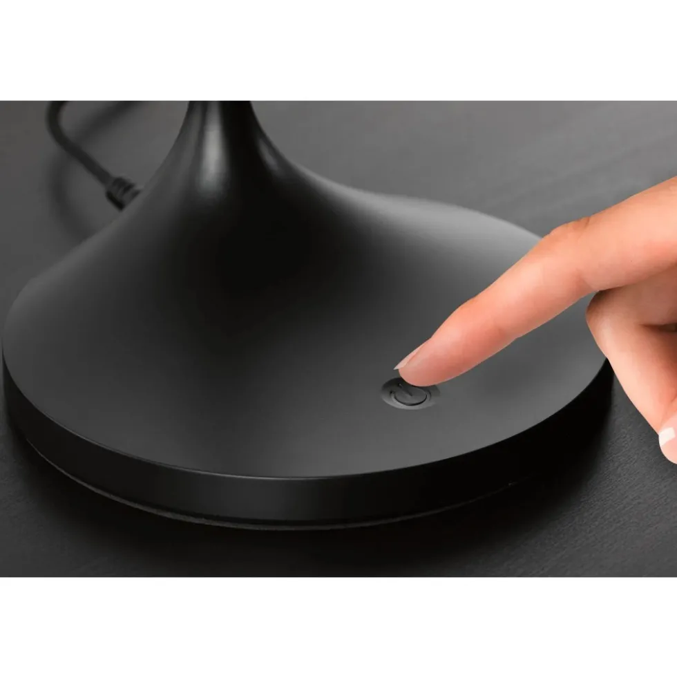 Lampe de bureau LED 15W 4000K 1200 lm Gradable - Noir mat - Mejan PAULMANN