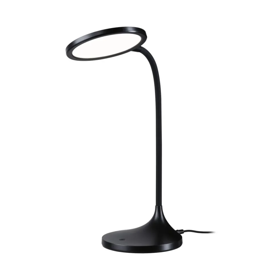 Lampe de bureau LED 15W 4000K 1200 lm Gradable - Noir mat - Mejan PAULMANN