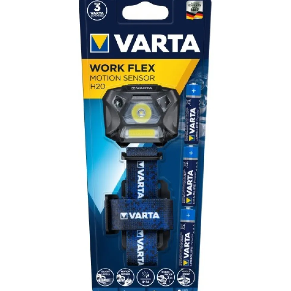 Lampe frontale à détection - Work Flex Motion Sensor H20 VARTA