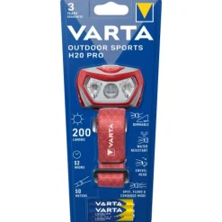 Lampe frontale gradable Outdoor Sports H20 Pro VARTA