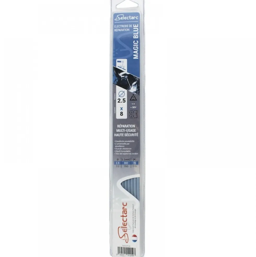 Électrodes Magic Blue diamètre 3,2 mm longueur 350 mm - par 6 SELECTARC