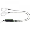 Longe fourche CURIOSITY-S en corde tressée avec absorbeur 1,50 m KRATOS SAFETY