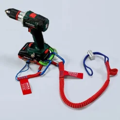 Longe pour outils avec mousqueton fixe - en tissu plissé - 900 mm KNIPEX