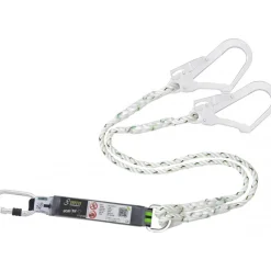 Longe toronnée en Y HOPE avec absorbeur + 2 crochets - longueur 1,5 m KRATOS SAFETY