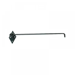 Lot de 5 crochets de contrevent sur platine - acier noir TORBEL
