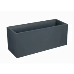 Lot de 2 Jardinières VOLCANIA – 98 L Gris anthracite 13731 EDA PLASTIQUES