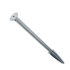 Lot vis de fondation + support de lambourde réglable pour sols fermes et remblais SPIRAL® - 1200 mm NIVO & Cobra