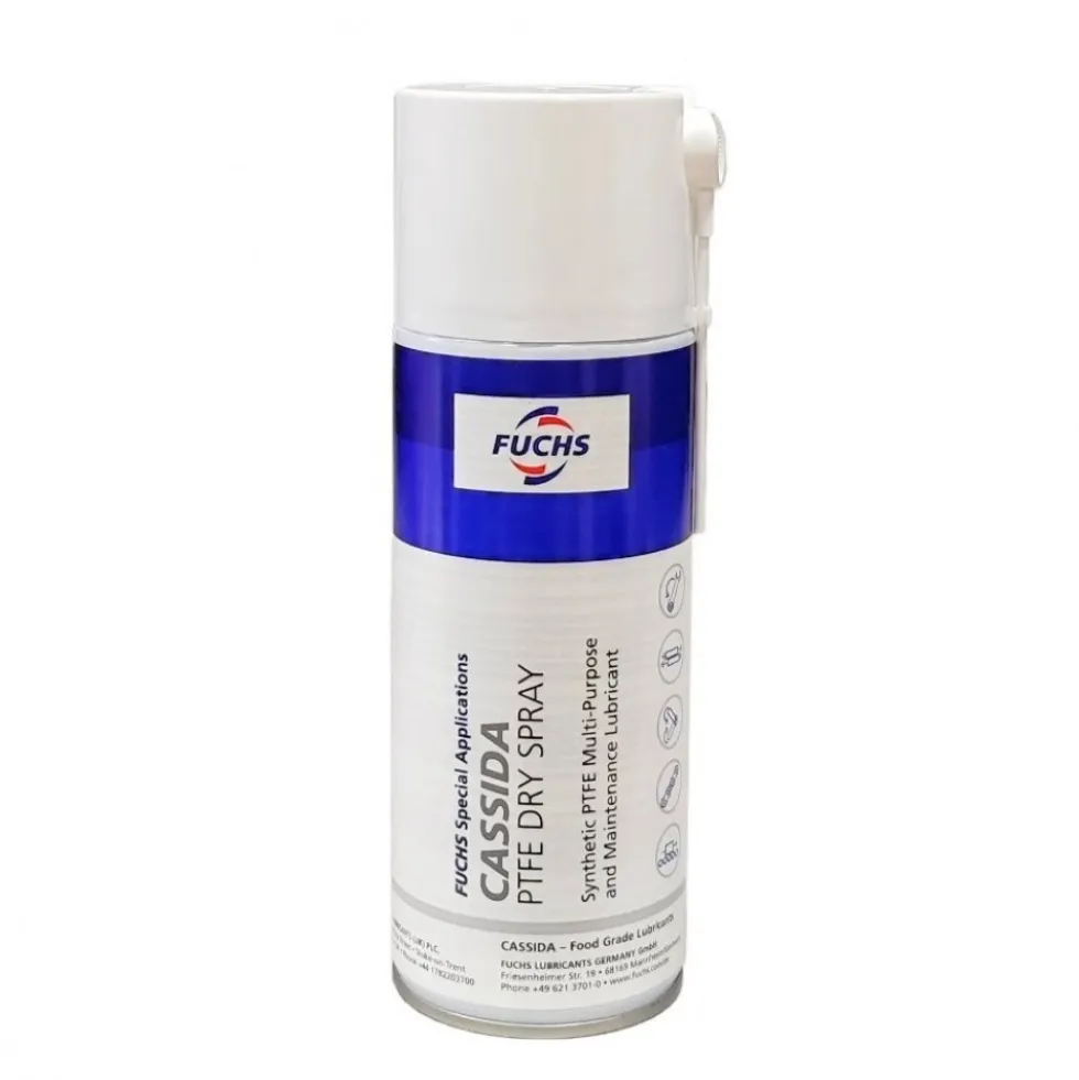 Lubrifiant synthétique spécial agro-alimentaire au PTFE CASSIDA DRY FUCHS