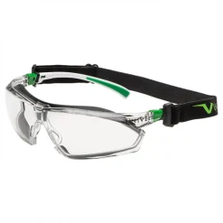 Lunettes hybrides 506 UP CLEAR PLUS - bandeau ajustable noir et vert UNIVET
