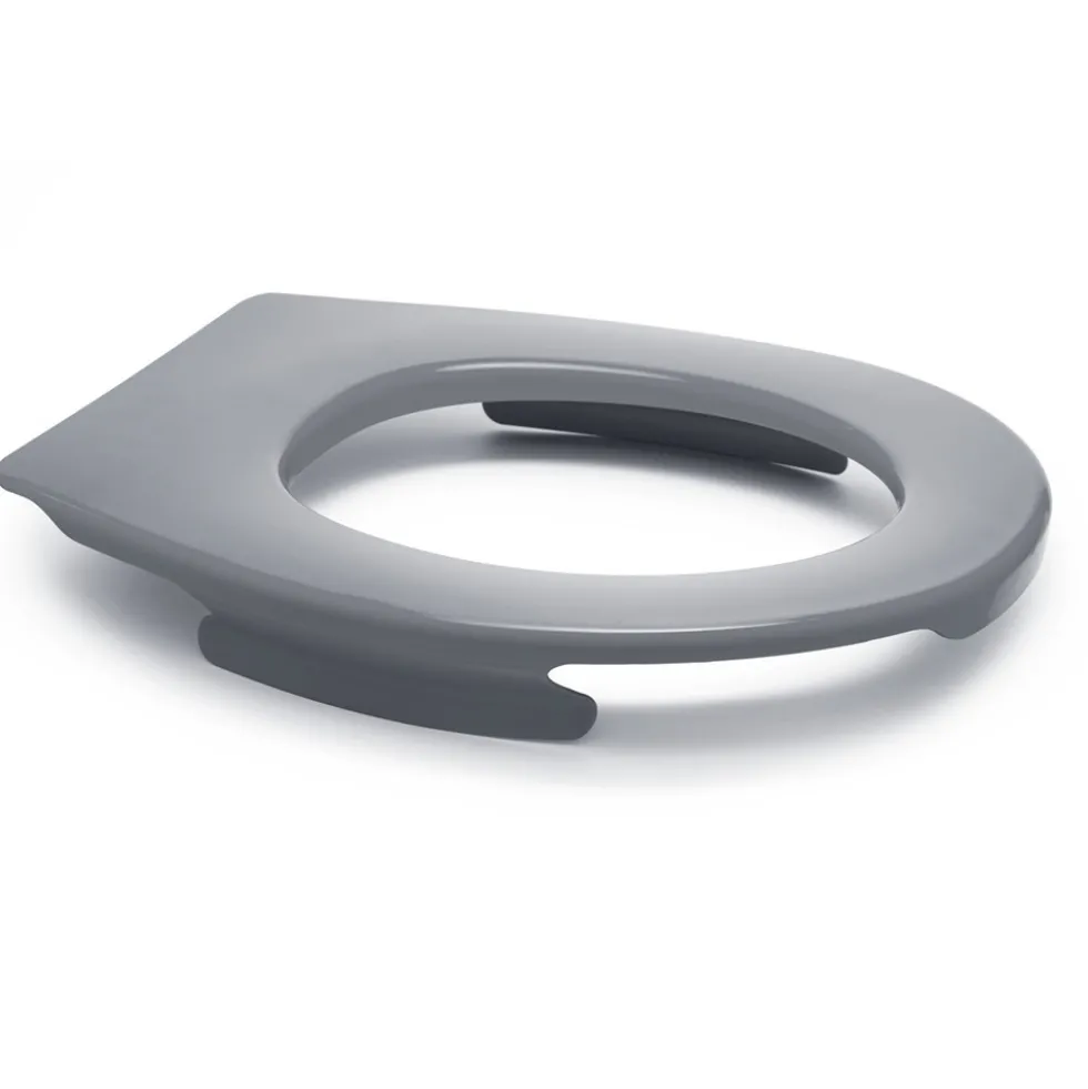 Lunette wc clipsable - 100 % hygiénique - gris PAPADO