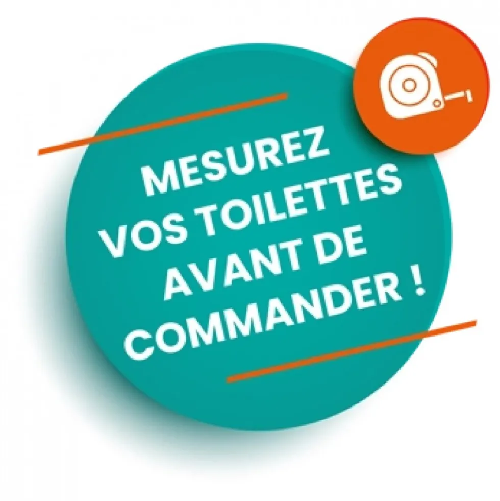 Lunette wc clipsable - 100 % hygiénique - beige PAPADO