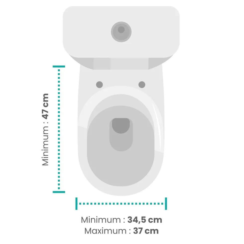Lunette wc clipsable - 100 % hygiénique - beige PAPADO