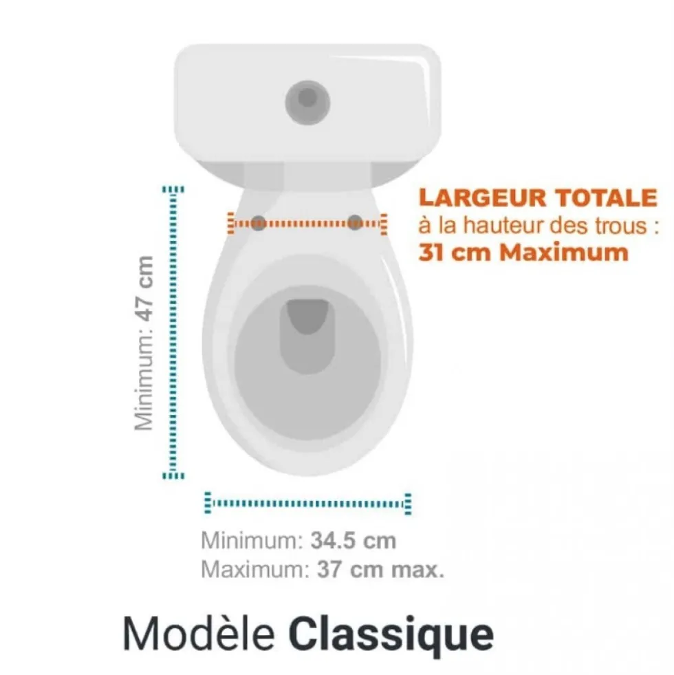 Lunette WC clipsable 100% hygiénique - Vert Amande PAPADO