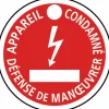 Macaron de consignation d'ouvrage électrique CATU