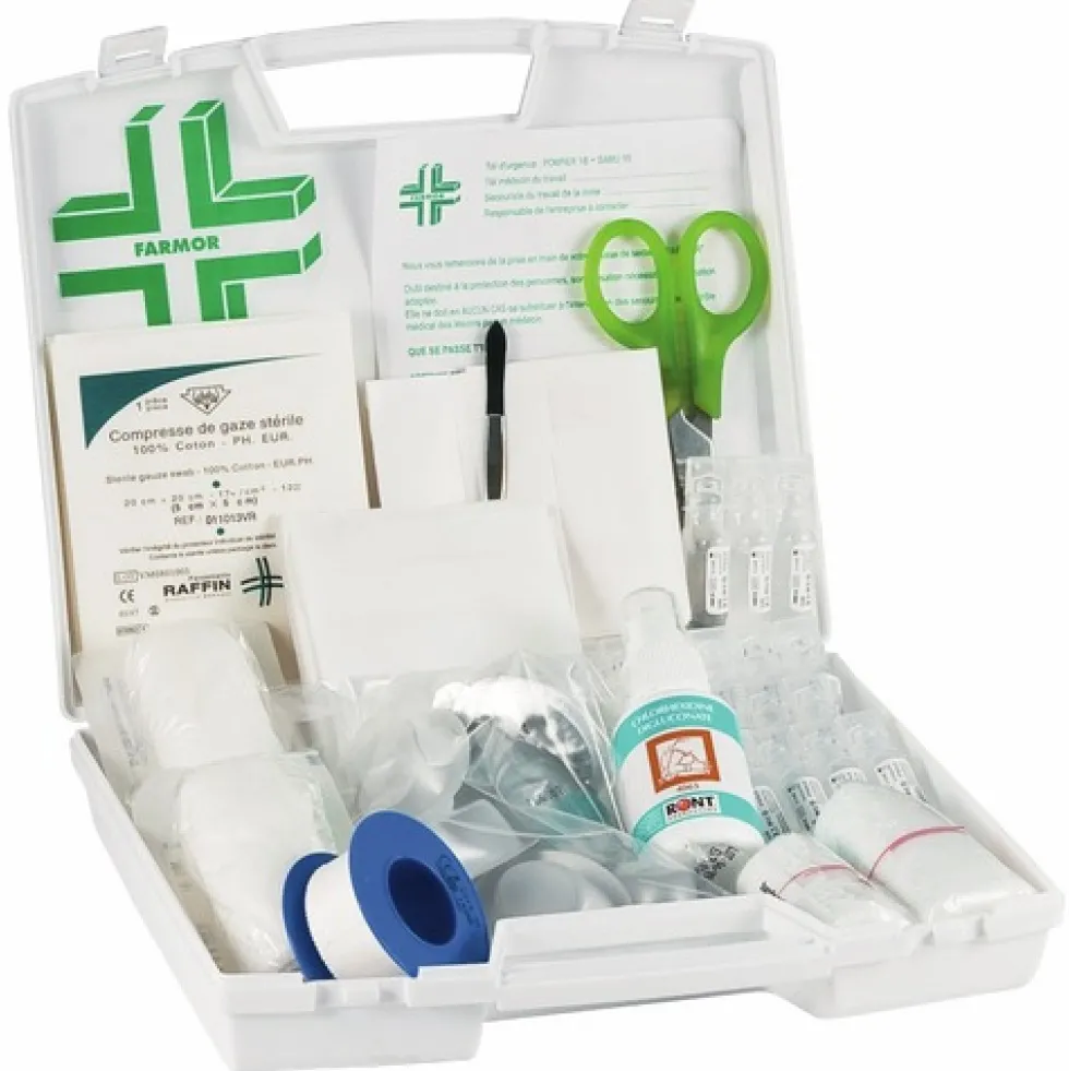 Mallette de secours - accidents type "menuisier" - 4/6 personnes FARMOR