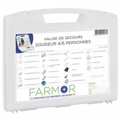 Mallette de secours - accidents type "soudeur" - 4/6 personnes FARMOR