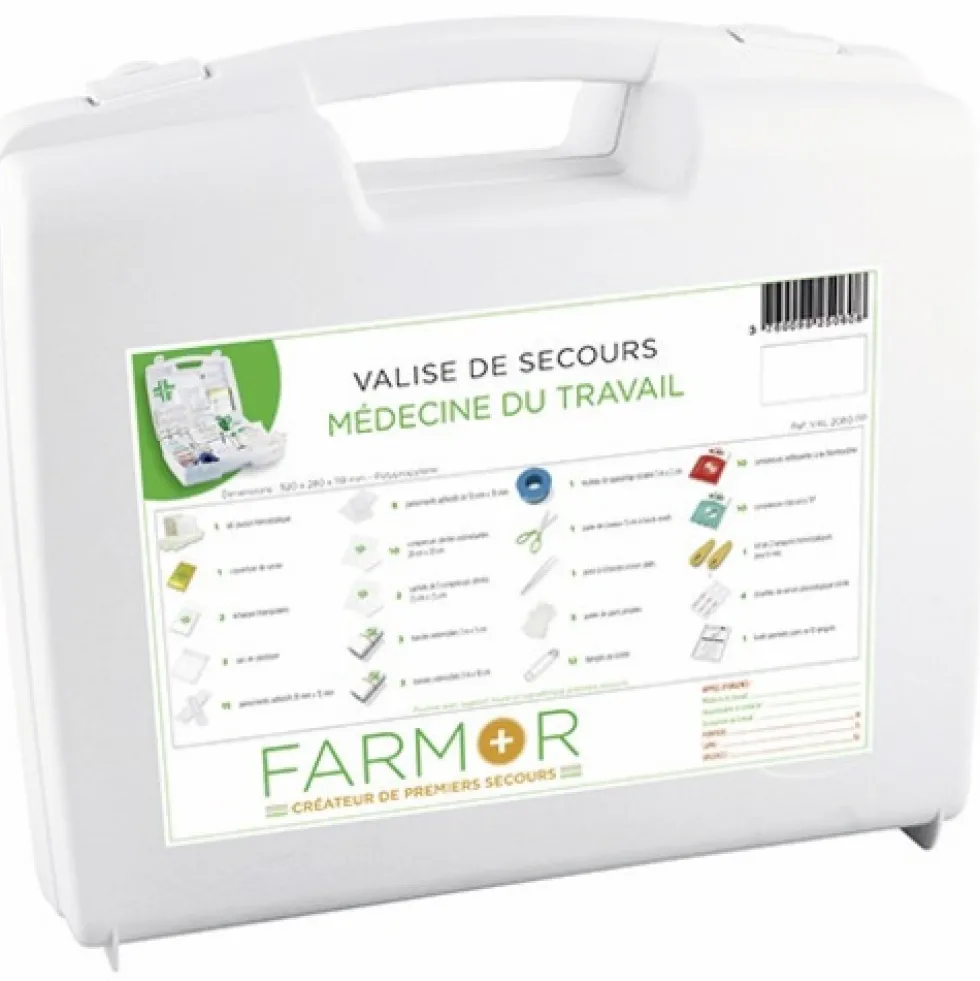 Mallette de secours - Médecine du travail FARMOR