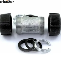 Manchon à compression droit pour tube acier/acier noir et PE - GeboQuick GEBO