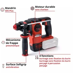 Marteau perforateur sans fil Pro - HEROCCO 18/20 - Power X-Change EINHELL PROFESSIONAL