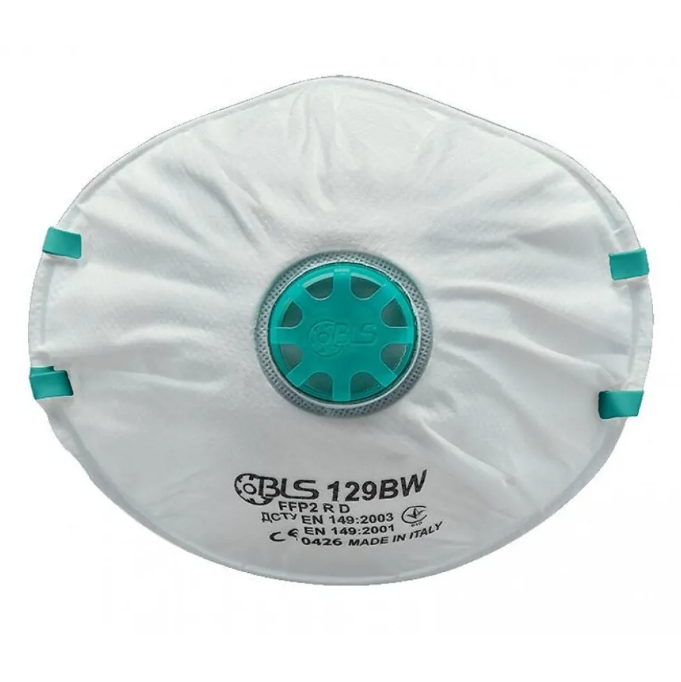 Masque jetable à valve FFP2 RD - 129BW - boîte de 15 BLS
