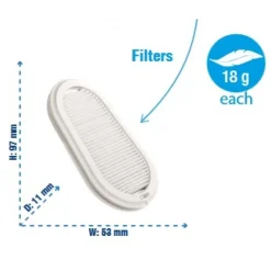 Masque respiratoire réutilisable Elipse avec filtres P3 RD taille M/L GVS