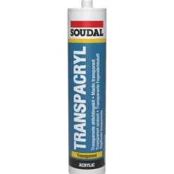Mastic acrylique - joint et rebouchage - transparent - Transpacryl SOUDAL