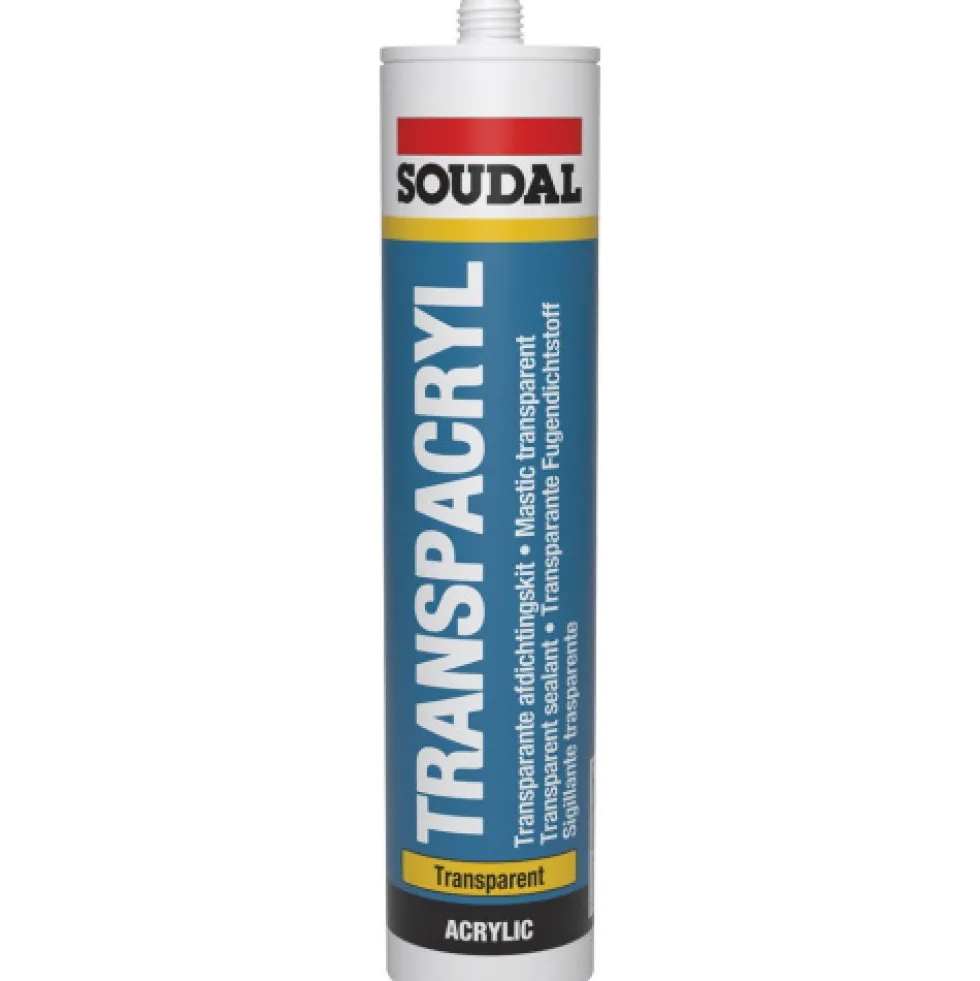 Mastic acrylique - joint et rebouchage - transparent - Transpacryl SOUDAL