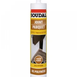 Mastic-colle MS polymère - pour parquet et pont de bateau - noir - MS SOUDAL