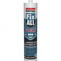 Mastic-colles polymère Fix ALL Flexi hybride SMX neutre et élastique SOUDAL