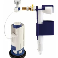 Mécanisme chasse d'eau avec flotteur - double touche - 3V102 compact NICOLL