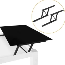Mécanisme de levage pour table basse - charge max 15kg - noir EMUCA