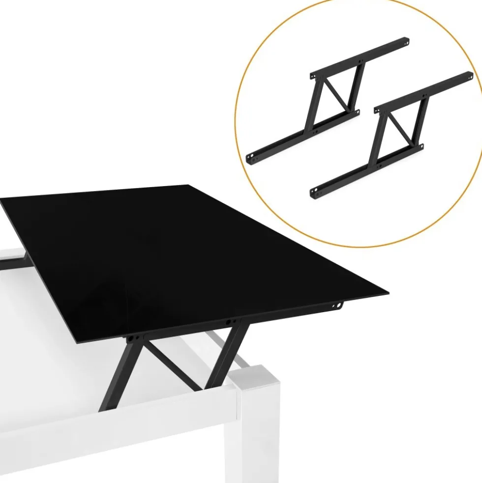 Mécanisme de levage pour table basse - charge max 15kg - noir EMUCA