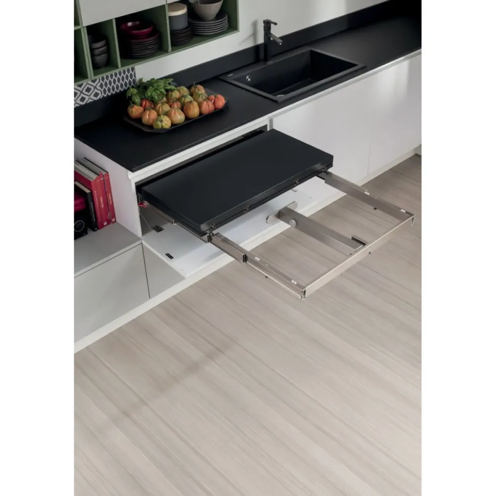 Mécanisme de table extractible sous tiroir T-ABLE XL + caches + charnières Atim