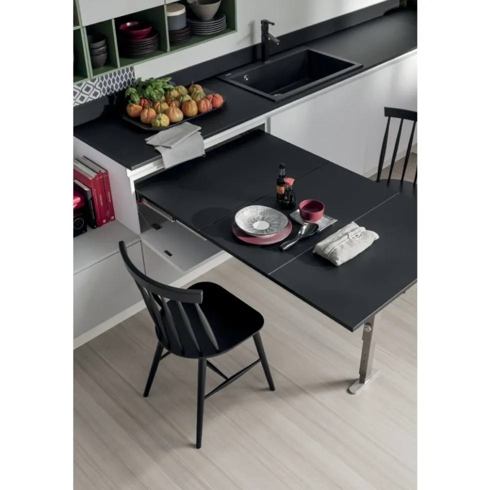 Mécanisme de table extractible sous tiroir T-ABLE XL + caches + charnières Atim
