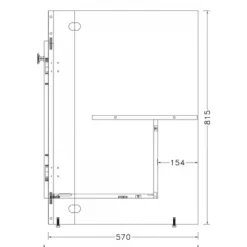 Meuble sous évier Décliq à déplier - 120 x 60 cm - 2 portes Néova